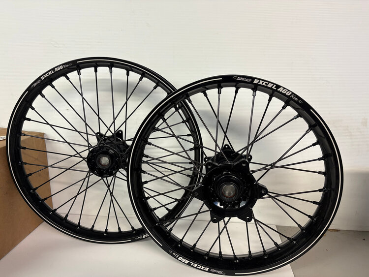 KITE Kite/Excel A60 Wheel Set - 19"Rear/21"Front Yamaha YZ250F/450F - Black/Blue/Black