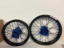 KITE Kite/Excel Signature Wheel Set - 12"Rear/14"Front Yamaha YZ65 - Blue/Blue/Black/Blue