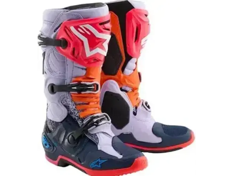 ALPINESTARS TECH 10 MX BOOTS MULTICOLOR - Size 10