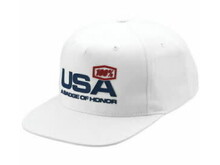 100% 100% - USA Hat - White - SM/MD