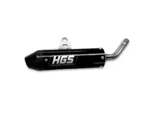 HGS HGS SILENCER PIPE BLACK CARBON TIP KTM SX65 GASGAS MC65 HUSQVARNA TC65 '24