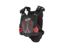 ALPINESTARS ALPINESTAR A-5 PLASMA CHEST PROTECTOR BLK/RD/WHT (XS/S)