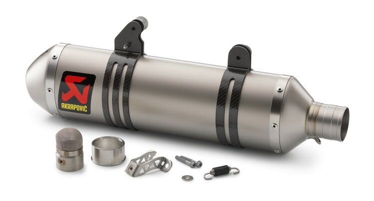 AKRAPOVIC Akrapovic Slip on Muffler - KTM 350/500/525 EXC '07-'16 M-KTMSO15HZT