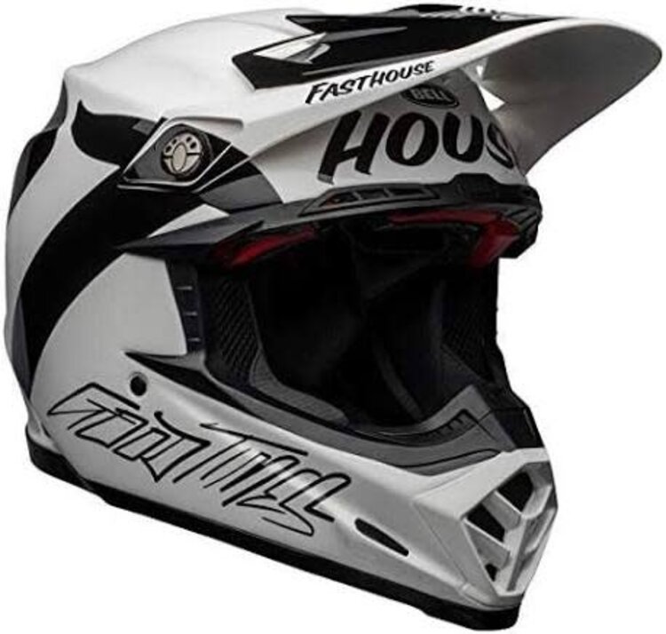 BELL MOTO-9 FLEX FH NEWHALL WHITE/BLACK