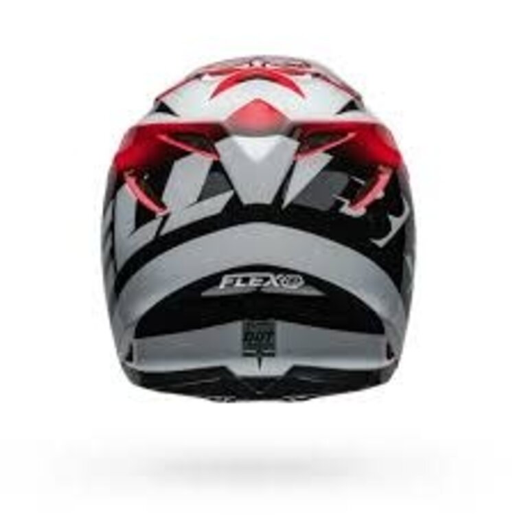 BELL MOTO-9S FLEX HELMET RAIL GLOSS RED/WHITE