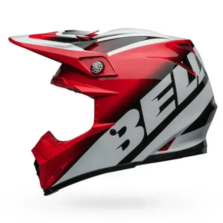 BELL MOTO-9S FLEX HELMET RAIL GLOSS RED/WHITE