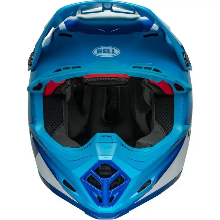 BELL MOTO-9S FLEX HELMET RAIL GLOSS BLUE/WHITE