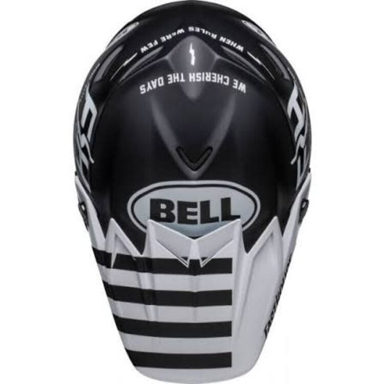 BELL MOTO-9S FLEX HELMET FH CREW MATTE BLACK/WHITE