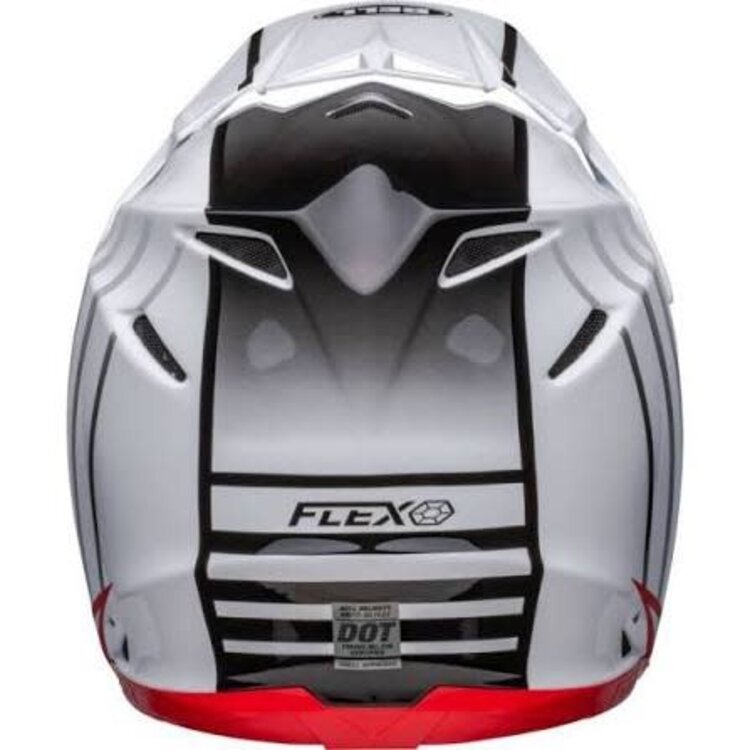BELL MOTO-9S FLEX SPRINT HELMET WHITE/RED