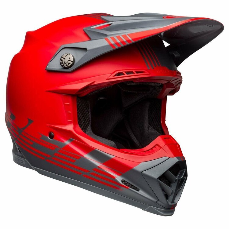 BELL Moto-9 Flex Louver Matte Gray/Red