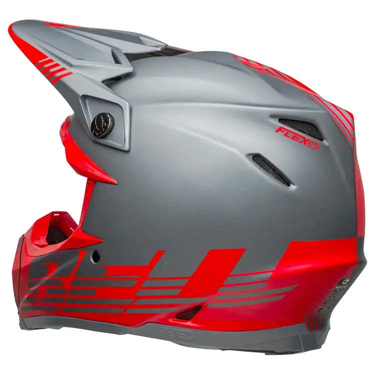 BELL Moto-9 Flex Louver Matte Gray/Red