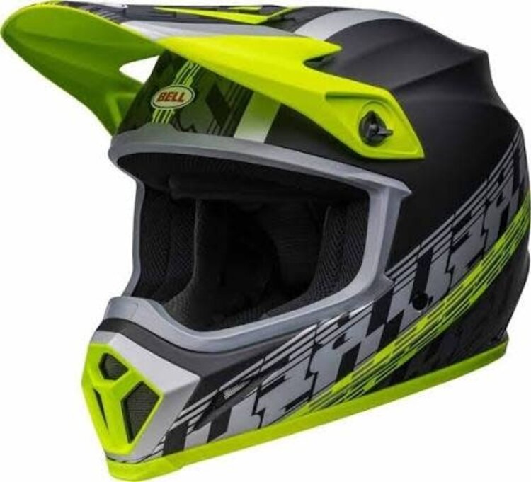 BELL MX-9 MIPS OFFSET MATTE BLACK/ HI VIZ YELLOW