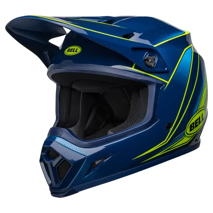 BELL MX 9 MIPS ZONE HELMET NAVY/ RETINA