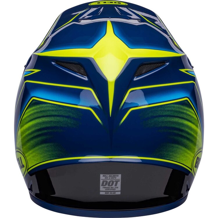 BELL MX 9 MIPS ZONE HELMET NAVY/ RETINA