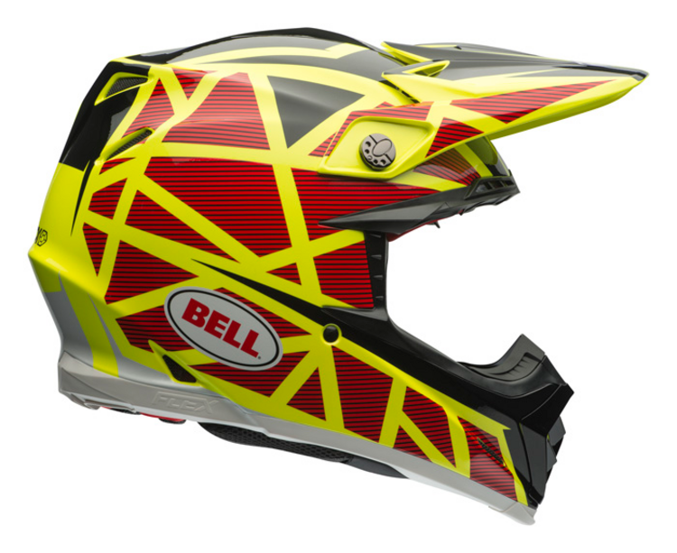 BELL Moto-9 Flex Strapped Yellow/Red
