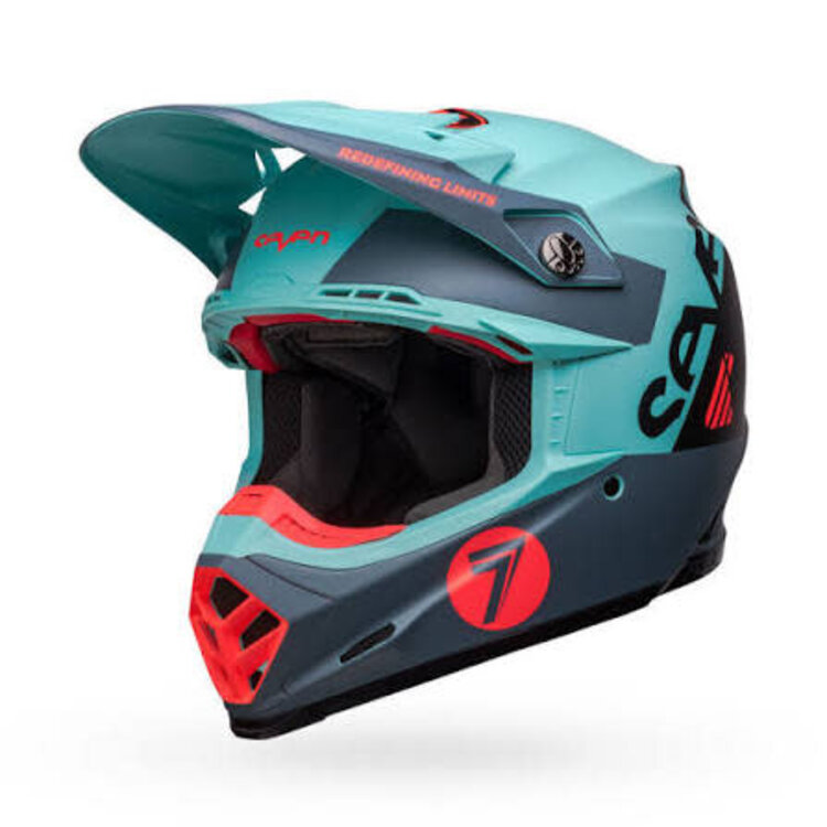 BELL MOTO 9S FLEX SEVEN VANGUARD MATTE AQUA/BLACK L