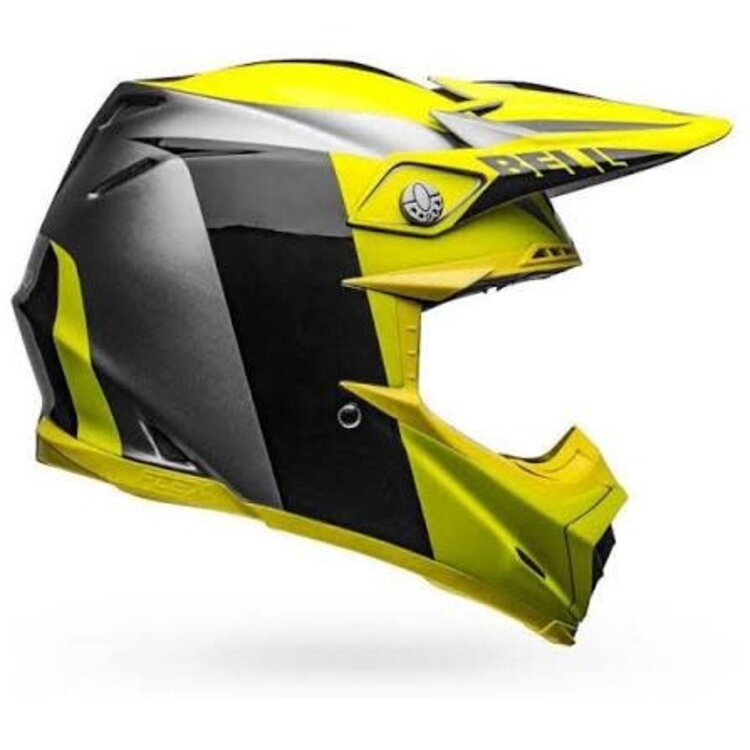 BELL Moto-9 Flex Division Matte/Gloss Black/Hi-Viz/Gray