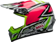 BELL BELL MX-9 MIPS TAGGER ASYMMETRIC GLOSS PINK/GREEN