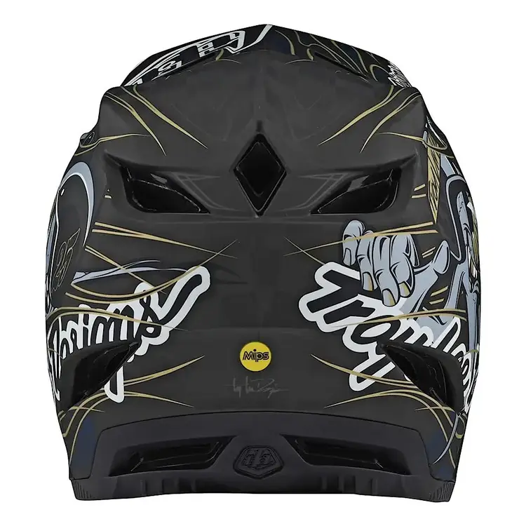 TROY LEE DESIGNS D4 CARBON HELMET EYEBALL BLUE