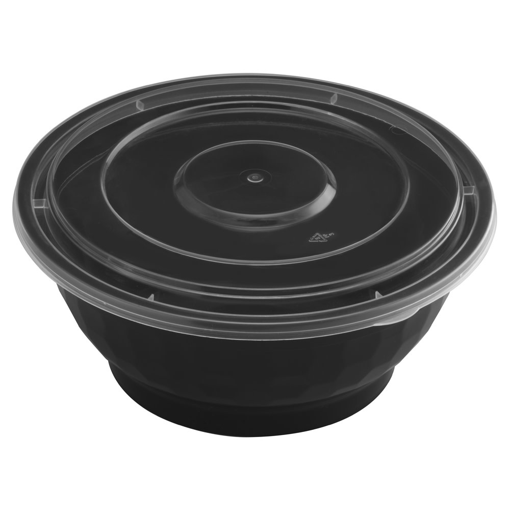 NB-36 - 36oz Microwavable Noodle Bowl with Lid, Black, 120 Sets