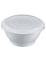 Tiya, Inc. NB-36W - 36oz Microwavable Noodle Bowl with Lid, White, 120 Sets (40/6)