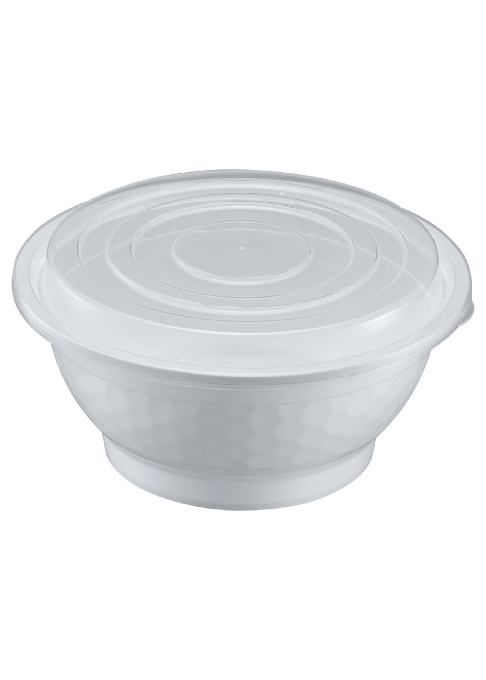 Gladway NB-36W / NBWH36- 36oz Microwaveable Noodle Bowl with Lid, White, 120 Sets (40/6)