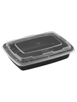 Gladway TY-28 / RC28 - 28oz Rectangular Microwaveable Container with Lid, 150 sets (50/6)