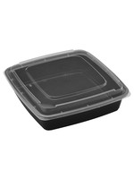 Gladway TY-48 / SQ48 - 48oz Square Microwaveable Container with Lid, 150 sets (50/6)