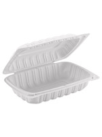 Gladway TY-96 / WH96 - Clamshell MFPP Hoagie Container, Corner Lock, 9" x 6", 200pc (100/2)