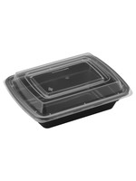 Gladway E-12 / SRC12 - 12oz Rectangular Microwaveable Container with Lid, 150 sets (50/6)
