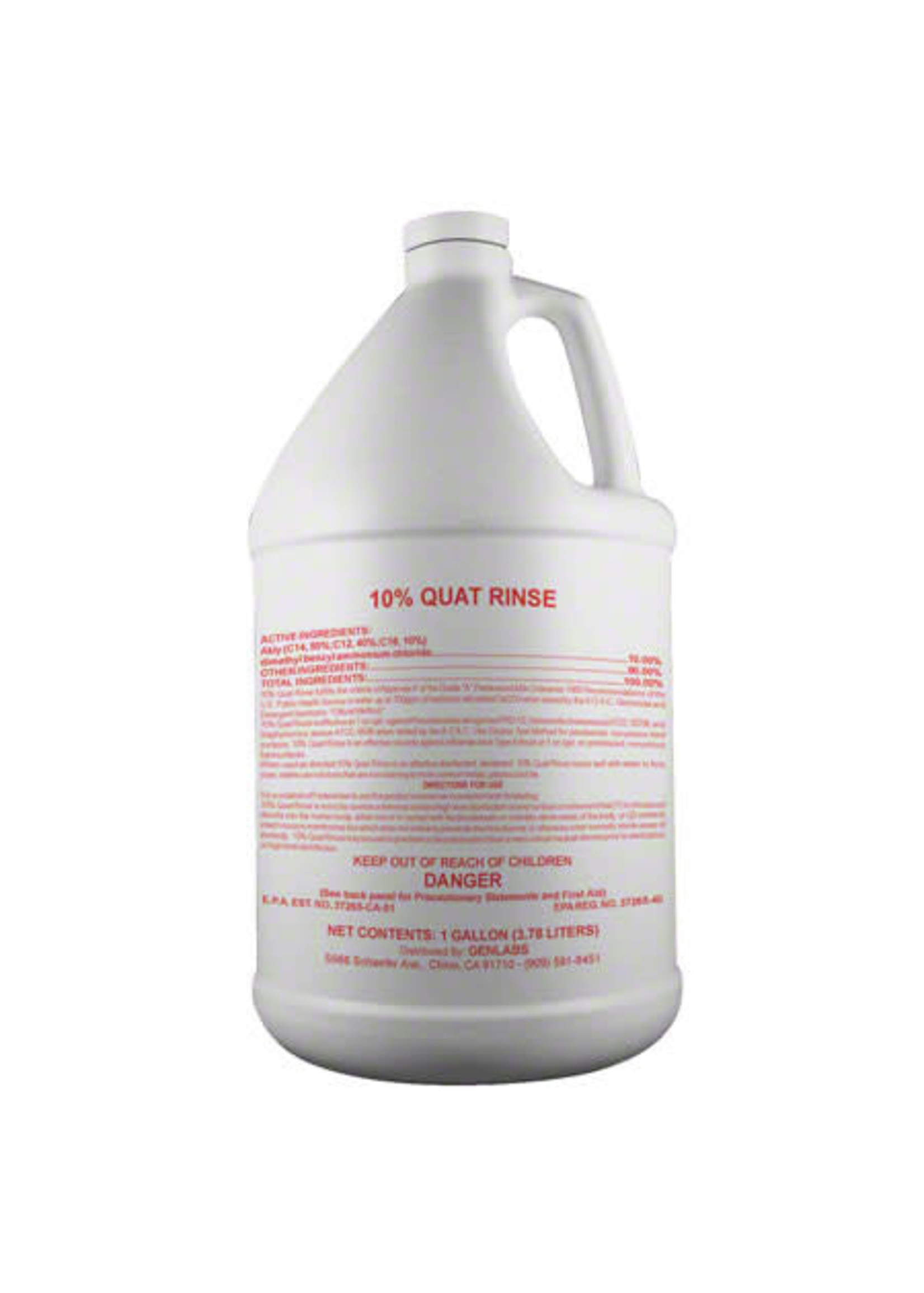 McCalla CLQ - Genlabs 10% Quat Rinse - 4gal/cs