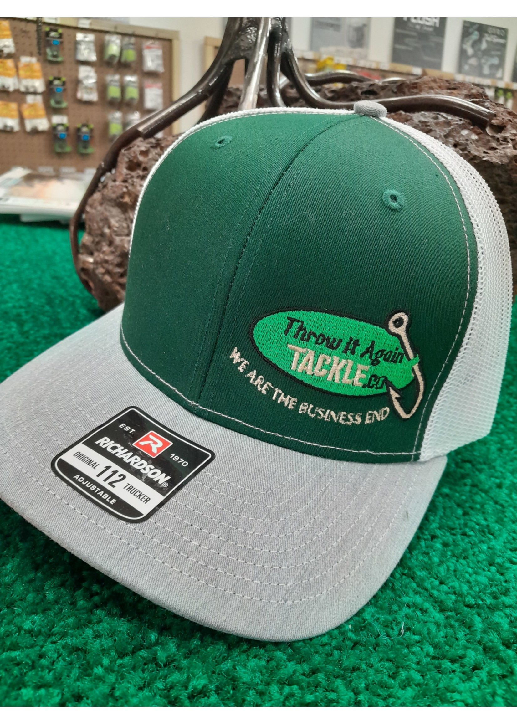 RICHARDSON HAT GREY GREEN WHITE