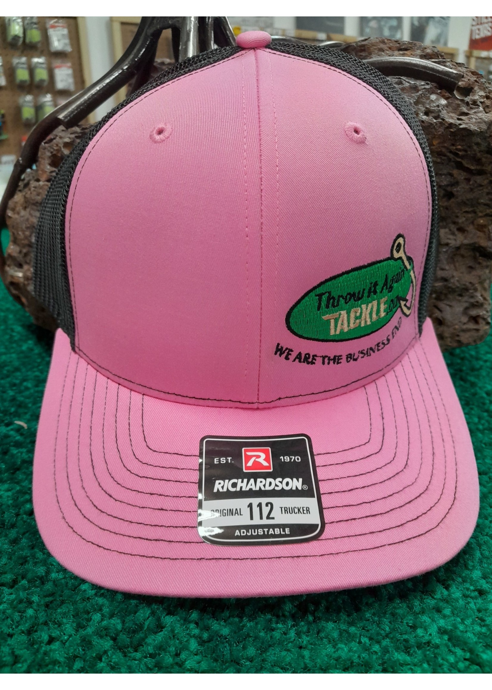 RICHARDSON HAT PINK BLACK BLACK