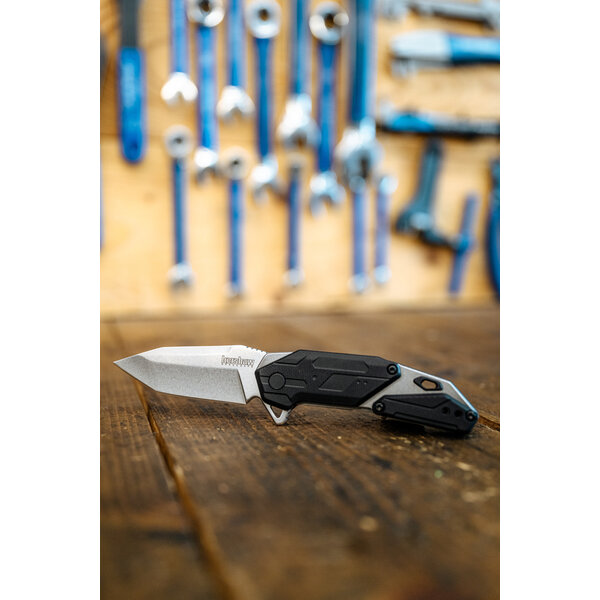 Kershaw Kershaw Jetpack Flipper Folding Knife, Assisted Opening, Steel/GFN, K1401