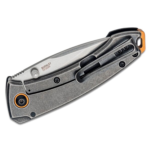 CRKT Columbia River CRKT 2522 Lucas Burnley Tuna Compact Folding Knife 2.73" Stonewashed Drop Point Blade, Black G10 and Stainless Steel Handles