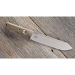 The White River White River Knives Firecraft FC7 Fixed 7" S35VN Stonewashed Blade, Green Micarta Handles, Black Kydex Sheath - WRFC7