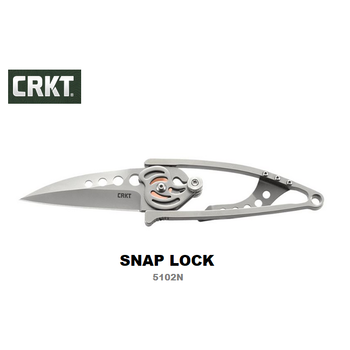 CRKT CRKT Snap-Lock Generation II Folding Knife, 420J2 Plain Edge, CRKT5102N