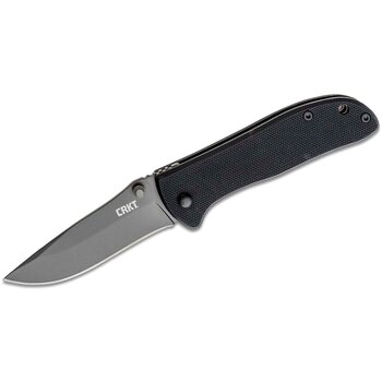 CRKT Columbia River CRKT 6450K Drifter Folding Knife 2.875" Plain Blade, Black G10 Handles, Liner Lock