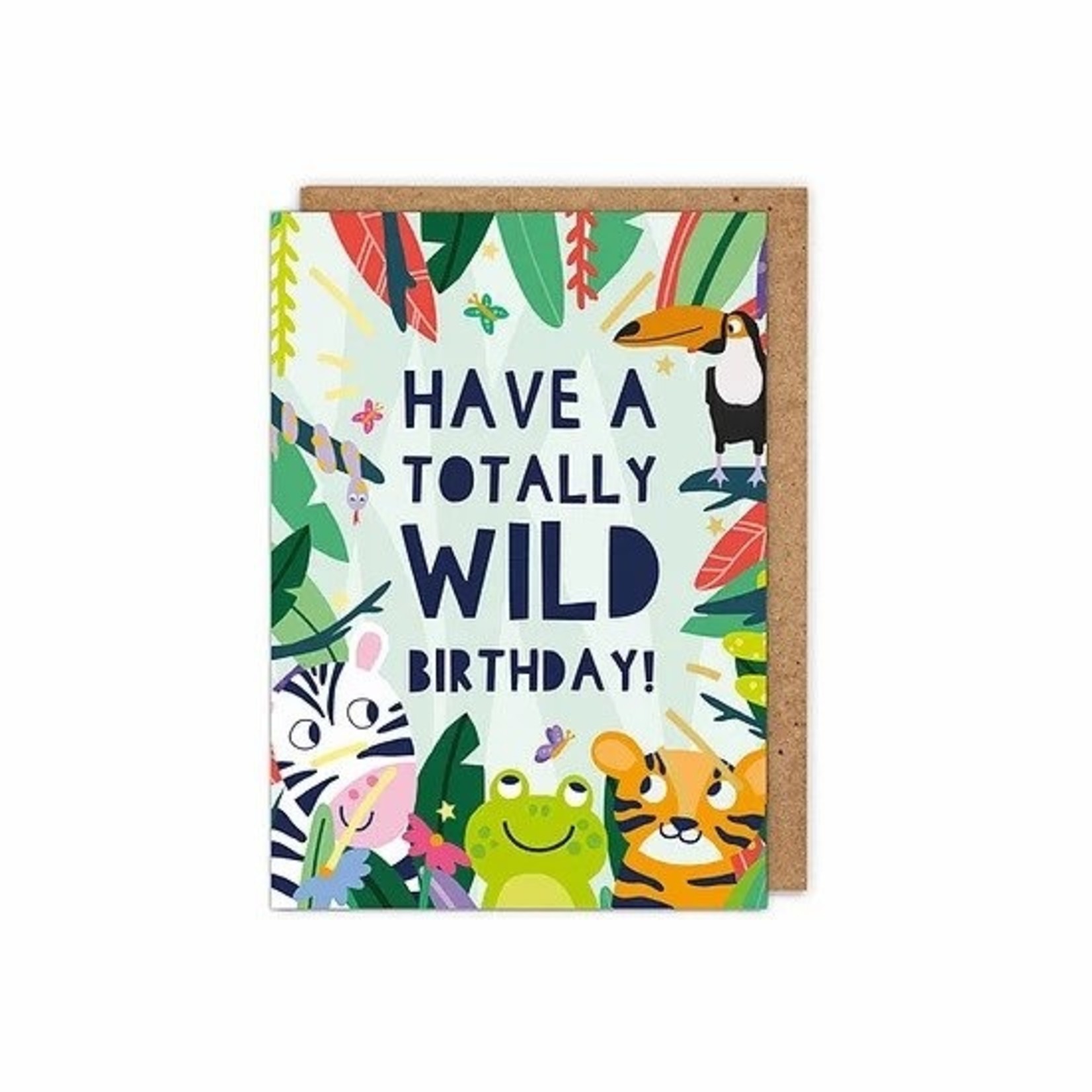 Zoey Spry Gold Foiled Kids Wild Birthday Card