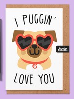 Studio Boketto Puggin' Love You Valentines Card