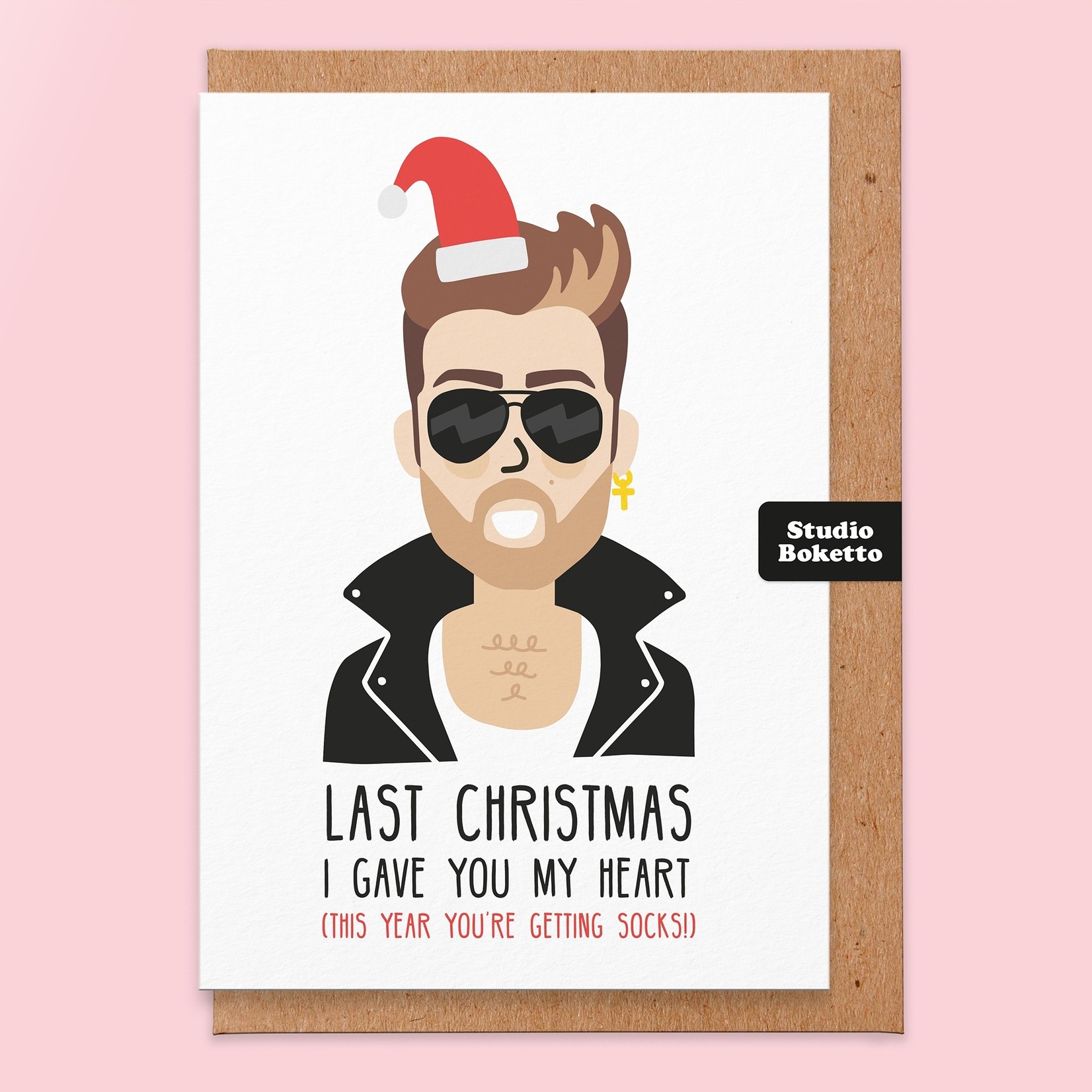 Studio Boketto Last Christmas I Gave You My Heart Christmas Card