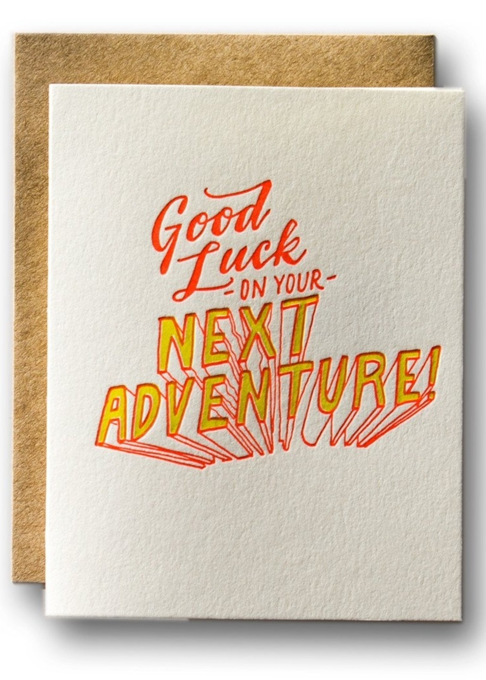 Ladyfingers Letterpress Next Adventure Card