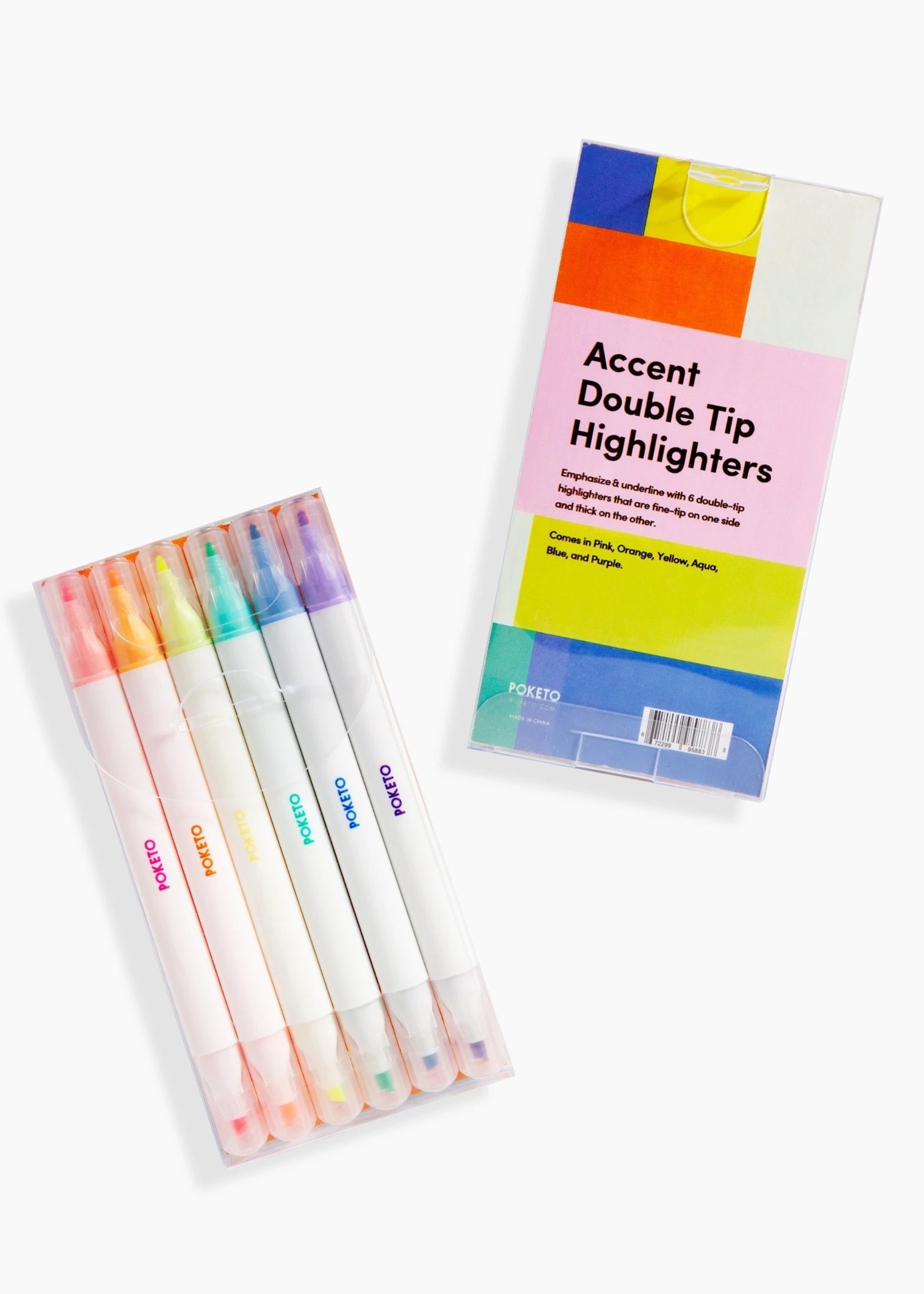 Poketo Accent Double Tip Highlighters