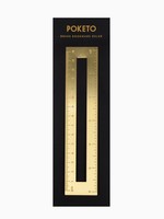 Poketo Brass Bookmark Ruler