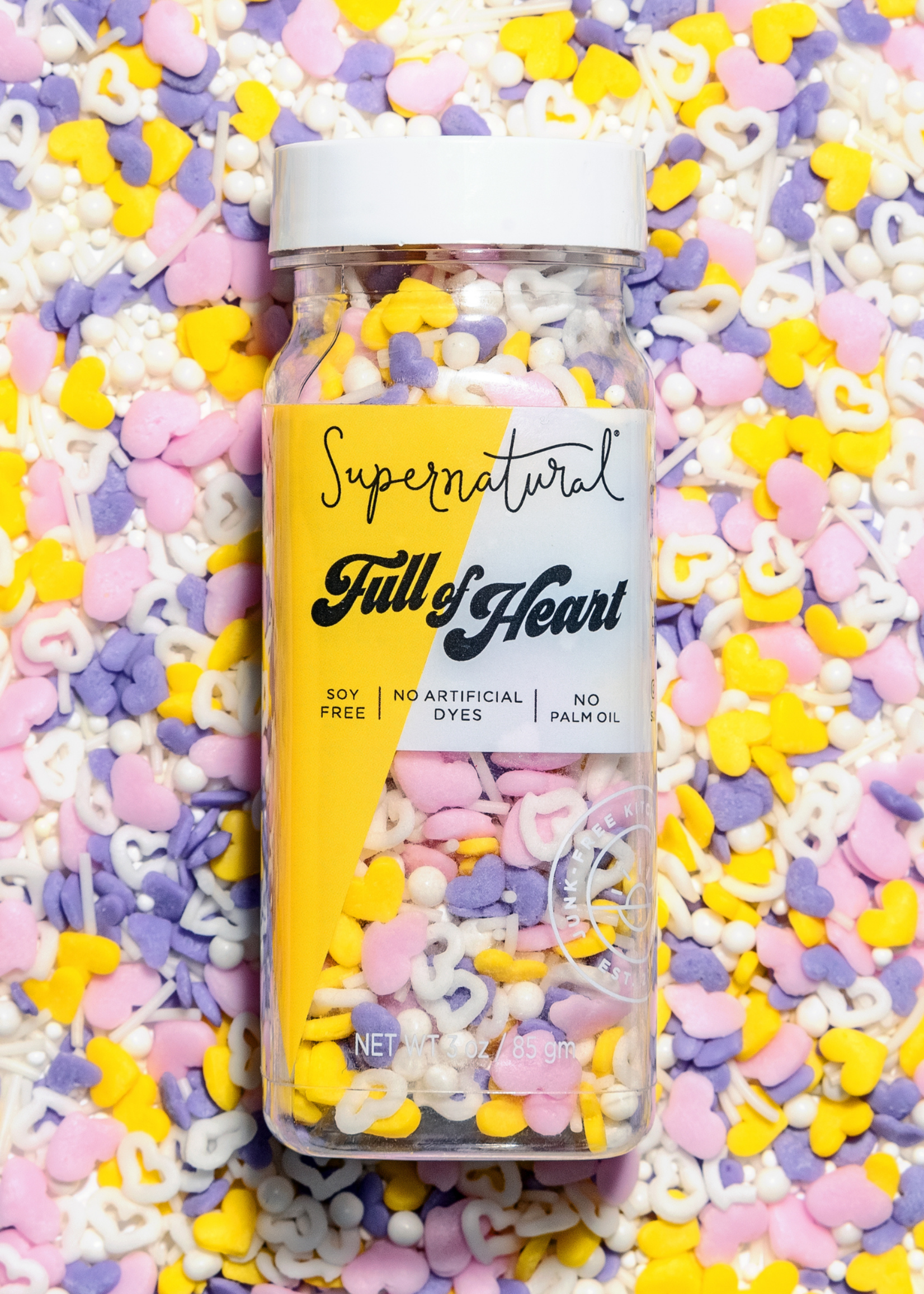Supernatural Dye-Free Full of Heart Sprinkles