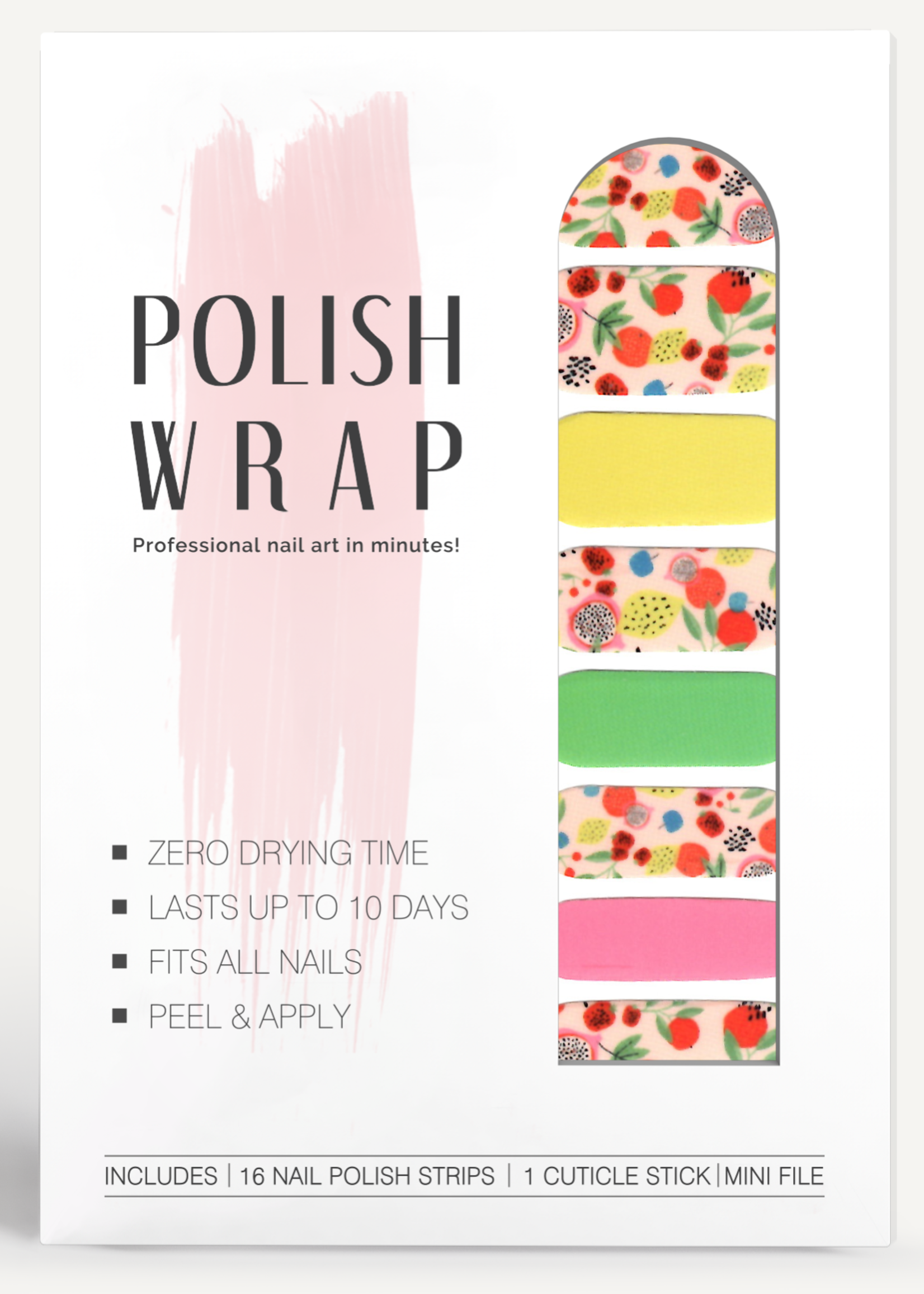 Polish Wrap Abstract Daisy Polish Wrap