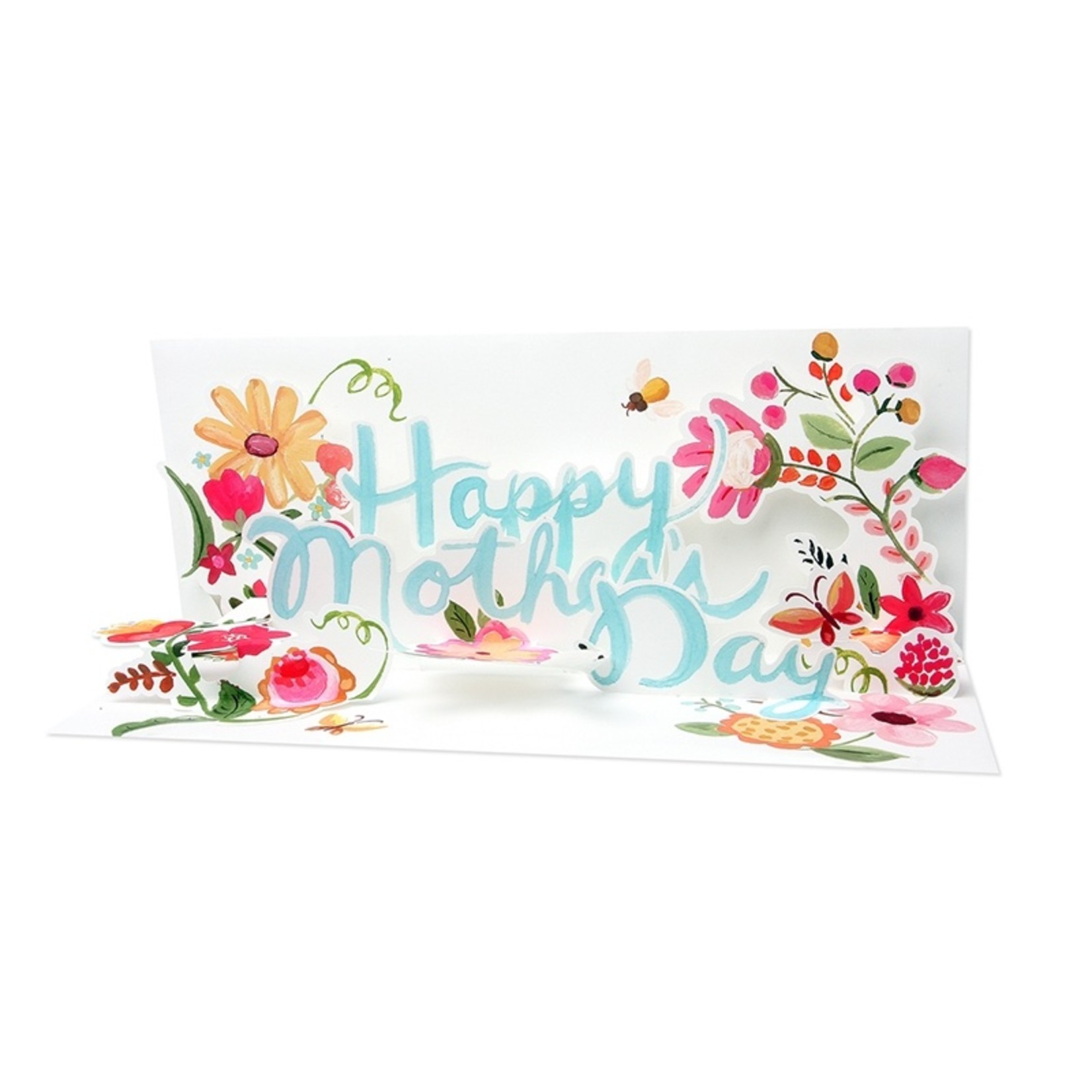 Up With Paper Floral Mothers Day Words Card