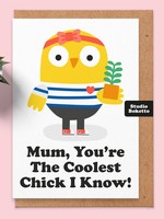 Studio Boketto Coolest Chick Mother's Day Card
