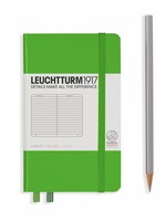 LEUCHTTURM1917 Notebook Hardcover Pocket (A6) - 187 pages-  Fresh Green/Ruled