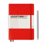 LEUCHTTURM1917 Notebook Hardcover Medium (A5) - 251 pages-Red/Ruled